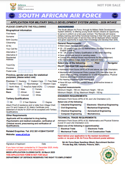 South African National Defence Force logo